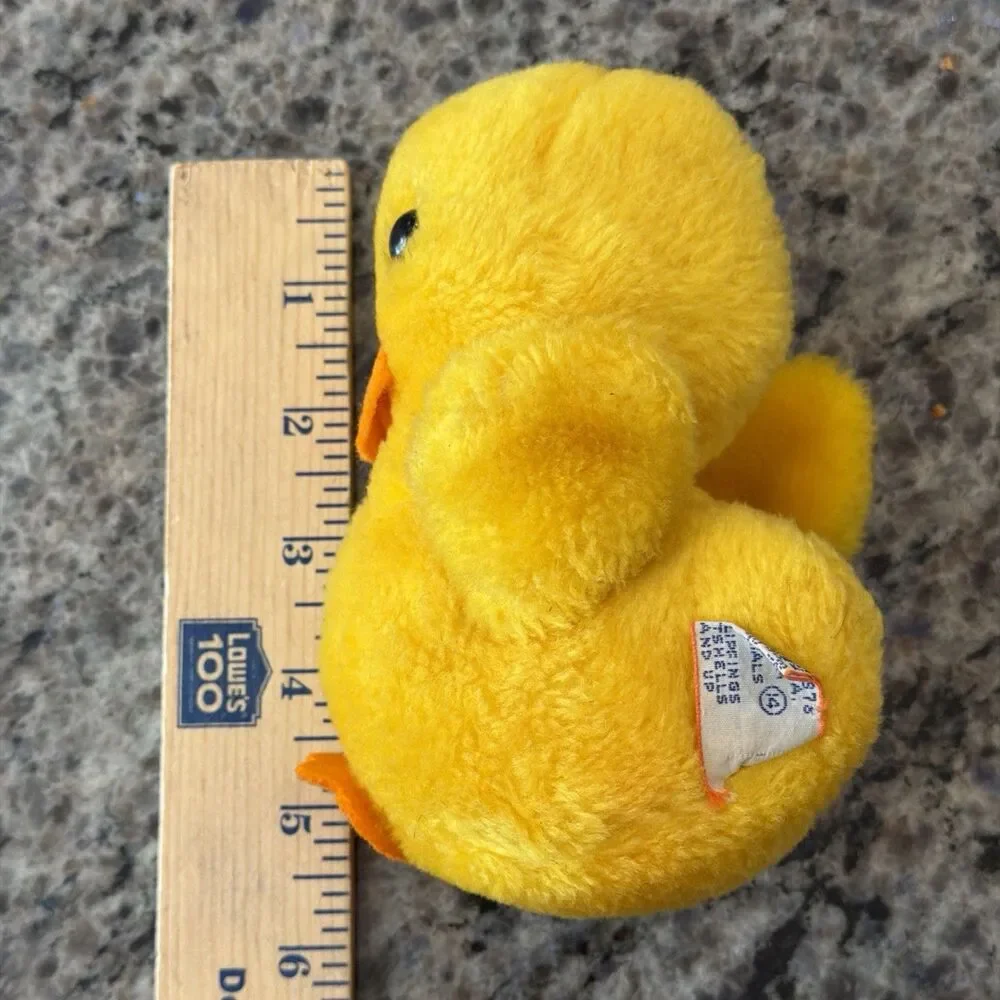 Vintage 1978 R Dakin Plush Yellow Plush Chick/Duck Stuffed Animal 5